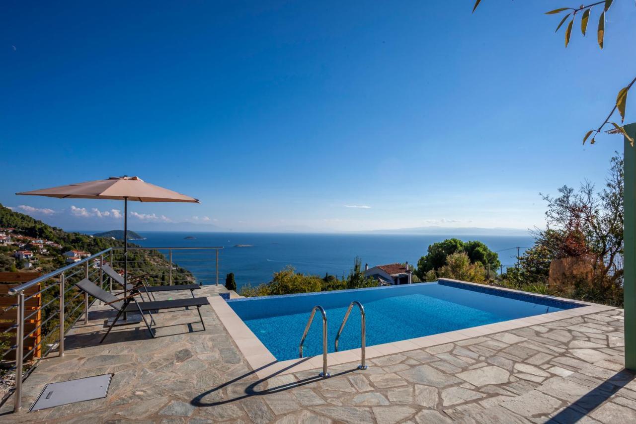 Olea Skopelos Villas With Swimming Pools & Sea View Panormos  外观 照片
