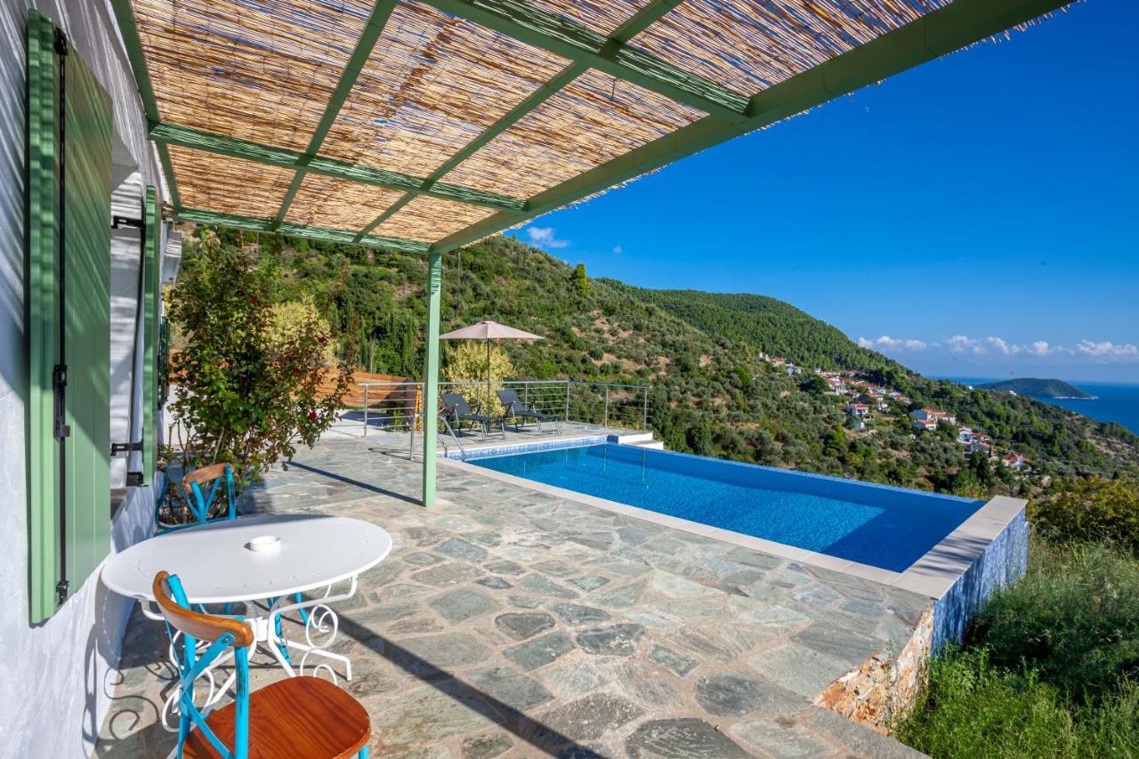 Olea Skopelos Villas With Swimming Pools & Sea View Panormos  外观 照片