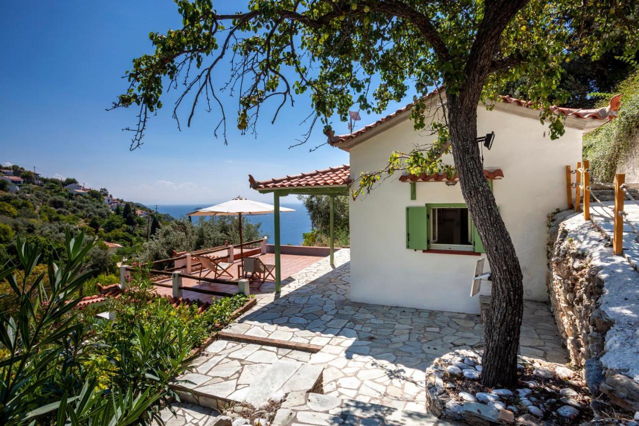 Olea Skopelos Villas With Swimming Pools & Sea View Panormos  外观 照片