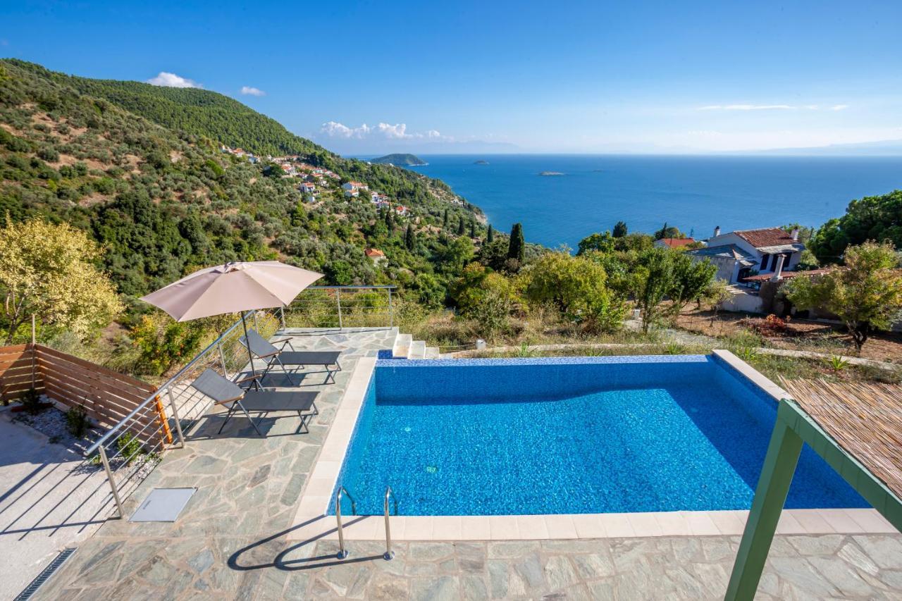 Olea Skopelos Villas With Swimming Pools & Sea View Panormos  外观 照片