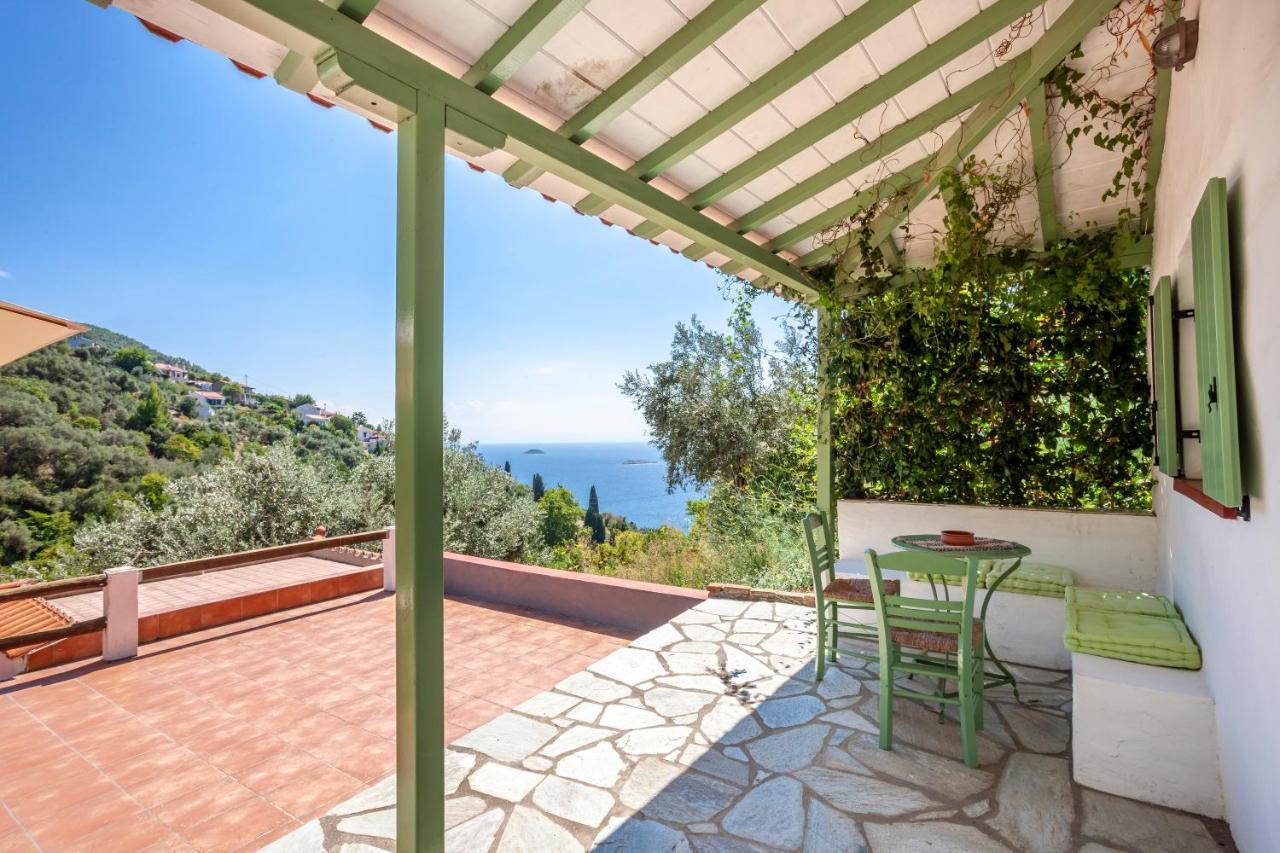 Olea Skopelos Villas With Swimming Pools & Sea View Panormos  外观 照片