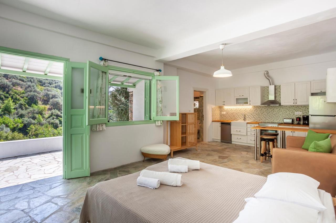 Olea Skopelos Villas With Swimming Pools & Sea View Panormos  外观 照片