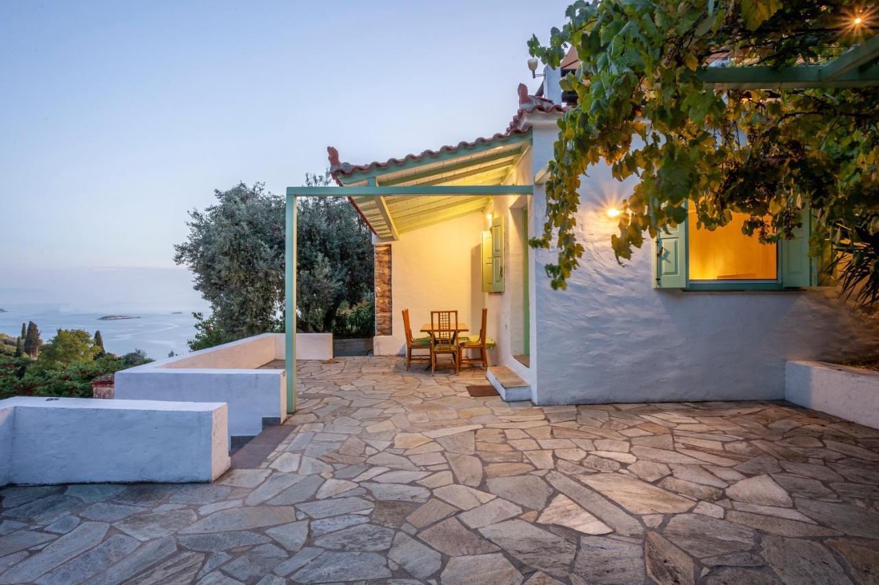 Olea Skopelos Villas With Swimming Pools & Sea View Panormos  外观 照片