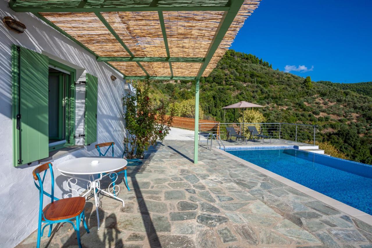 Olea Skopelos Villas With Swimming Pools & Sea View Panormos  外观 照片
